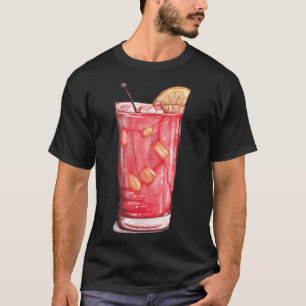 Cocktail Painting Summer Watermelon Festival T Shirt