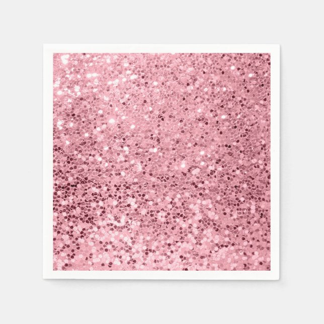 Cocktail Pappersservett Guld Glitter (Framsidan)