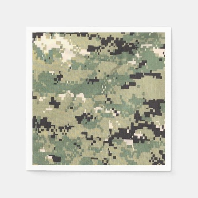 Cocktail Pappersservett Navy typ III Tre digitala (Framsidan)