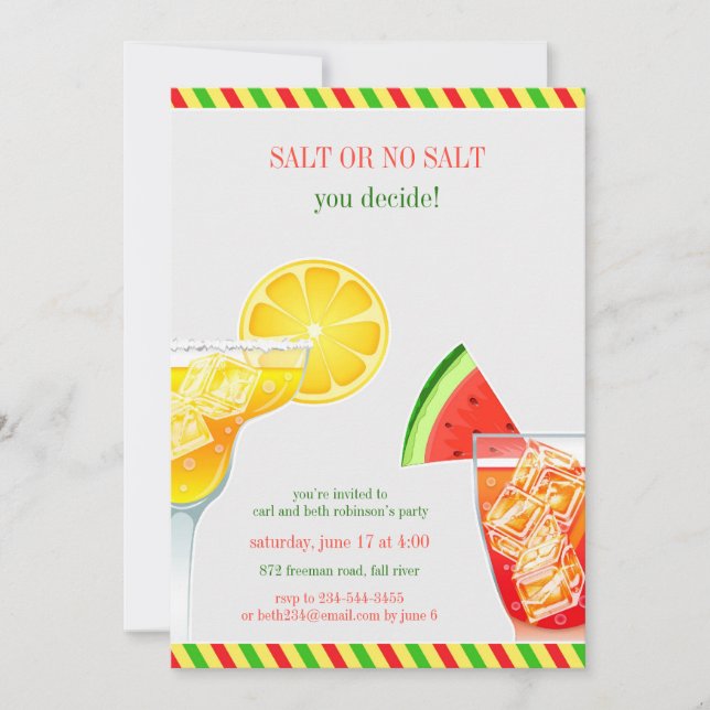 Cocktail Party Drinking Flat-inbjudan Inbjudningar (Framsida)