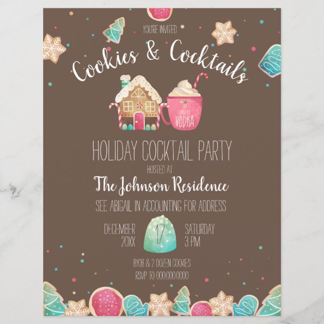 Cocktail Party Flyer (Framsida)