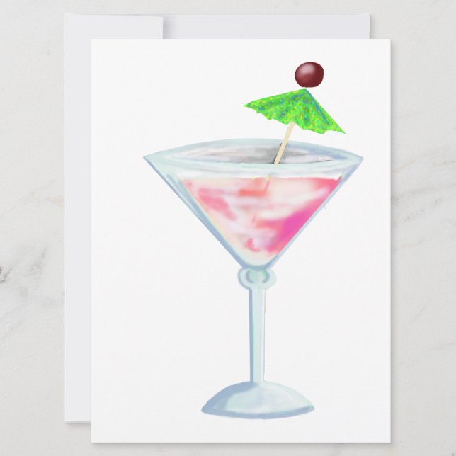 cocktail party inbjudningar (Framsida)