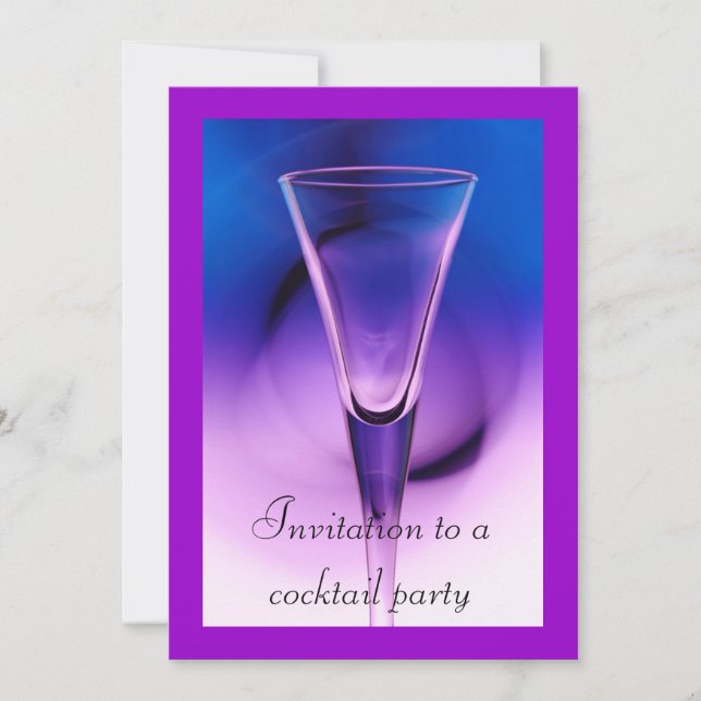 cocktail party inbjudningar (Framsida)
