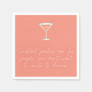 Cocktail party lustiga napkin-laxskript pappersservett