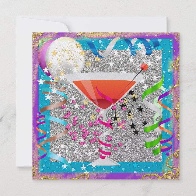 Cocktail Party - SRF Inbjudningar (Framsida)