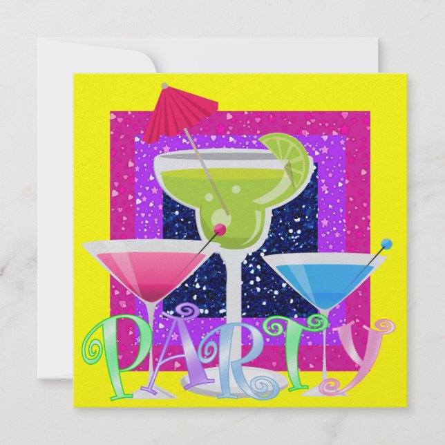 Cocktail PARTY - SRF Inbjudningar (Framsida)