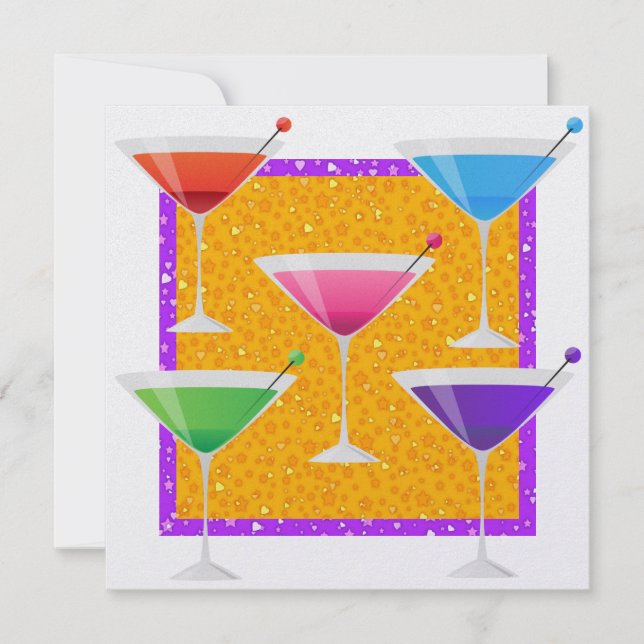 Cocktail PARTY - SRF Inbjudningar (Framsida)