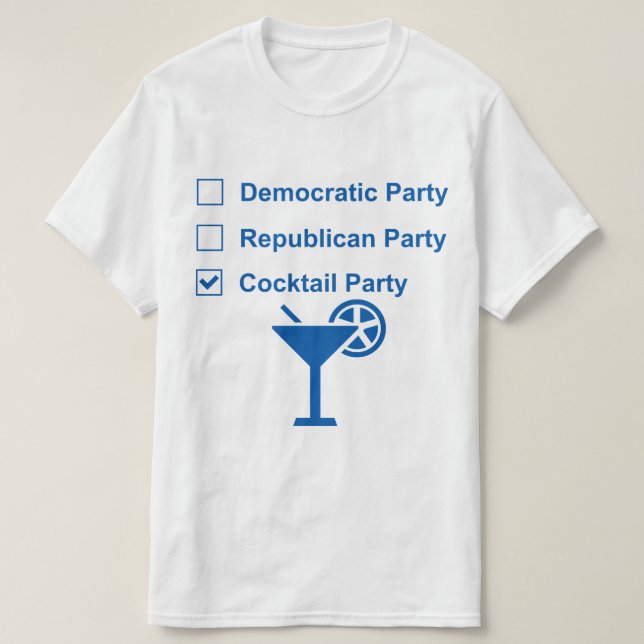Cocktail Party T-shirt (Design framsida)