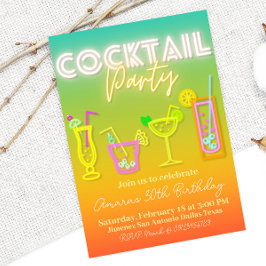 Cocktail Party - Tropical Inbjudningar
