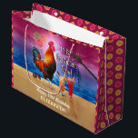Cocktail Party Tropical Tupp Funny Birthday<br><div class="desc">Fira din sommarfödelsedag, bachelorette-fest eller annat tillfälle med denna unika, humoristiska cocktail party-design. Den här roliga designen är perfekt för alla tropiska vuxarna party, oavsett om det är en dag vid bassäng, stranden - eller till och med kycklingkoop. När allt kommer omkring är det COCKtail-tiden! En tupp-kråka bredvid ett par...</div>