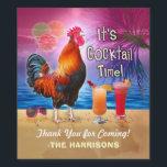 Cocktail Party Tropical Tupp Funny Birthday Vinflaska Etikett<br><div class="desc">Fira din sommarfödelsedag eller andra tillfälle med denna unika, humoristiska cocktail party-design. Den här roliga utformningen är perfekt för vilken tropisk vuxen som helst party, vare sig det är en dag vid bassäng, stranden, en roligt-sommar-bachelorettfest - eller till och med ett resa till kycklingkoften. När allt kommer omkring är det...</div>
