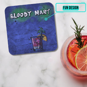 Cocktail Party Underlägg Collection - Bloody Mary Papper Kvadrat