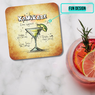 Cocktail Party Underlägg Collection - Kamikaze Papper Kvadrat