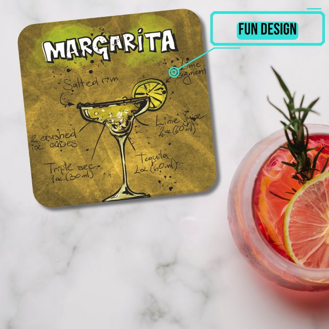 Cocktail Party Underlägg Collection - Margarita (Please enjoy our design and see the others in the collection.)