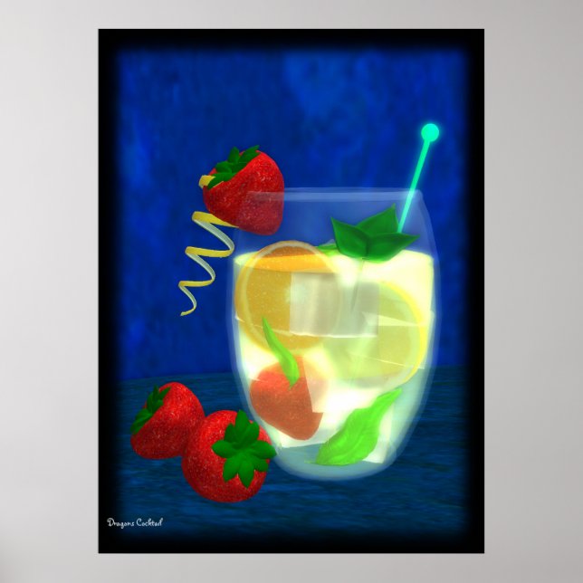 Cocktail: Pimms nr 1 Poster (Framsidan)