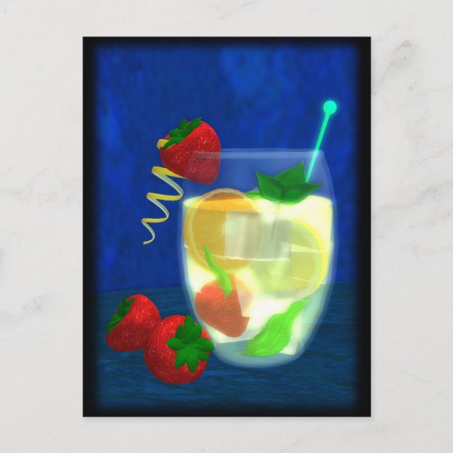 Cocktail: Pimms nr 1 Vykort (Framsida)