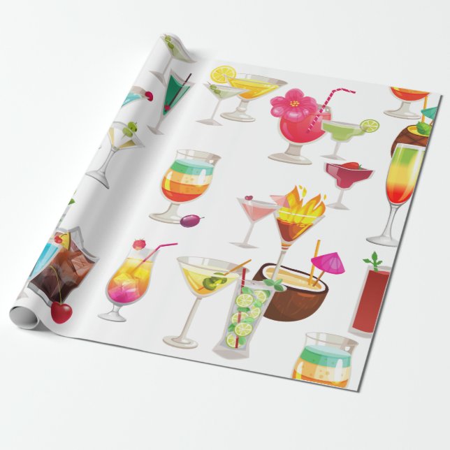 cocktail presentpapper (Utrullad)