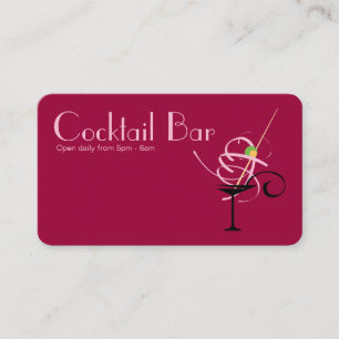 Cocktail Pub NightClub Event Planner Visitkort