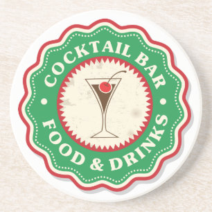 Cocktail Pub Sandstone Drink Underlägg Sandsten