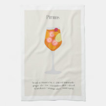Cocktail recept tetowel, Pimms Kopp Illustration