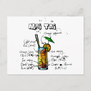 Cocktail Recipe Mai Tai Vykort