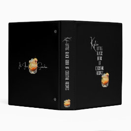Cocktail Recipe Organizer Little Black Bok