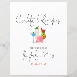 Cocktail Recipes Future Binder Header Page