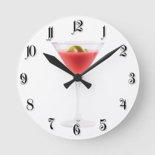 Cocktail Rund Klocka