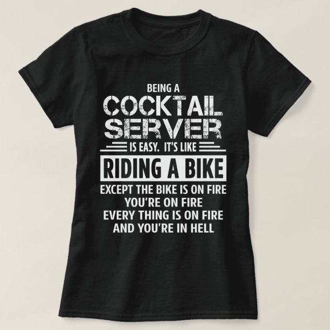 Cocktail-server T Shirt (Design framsida)
