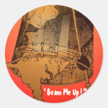 Cocktail Stickers " Beam Up"