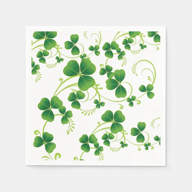 Cocktail Storlek Papper Napkins-Saint patrick Pappersservett (Framsidan)
