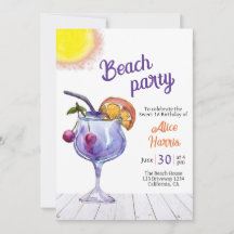 Cocktail strandfest sweet 16