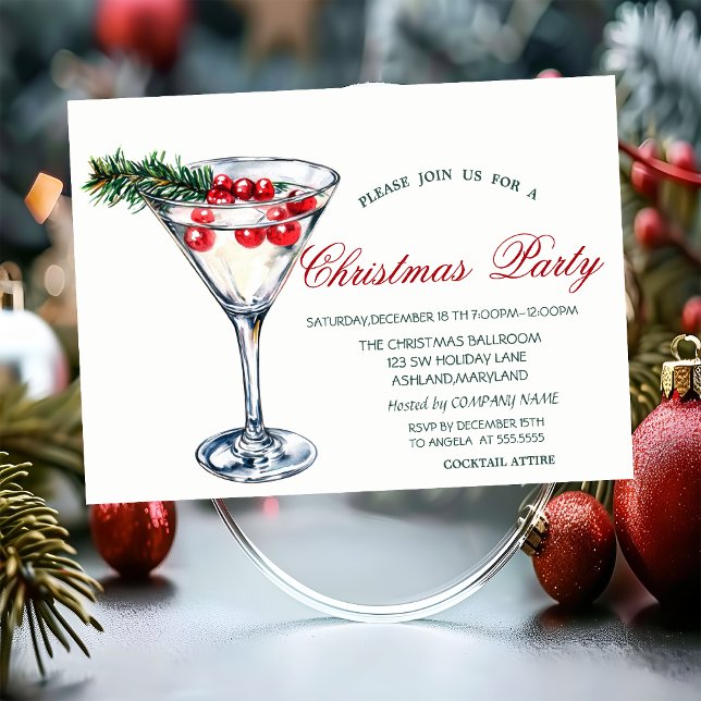  Cocktail Tallgren Jul Firar Jul på Kontoret  Inbjudningar (Skapare uppladdad)