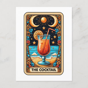 Cocktail Tarot Card Vykort