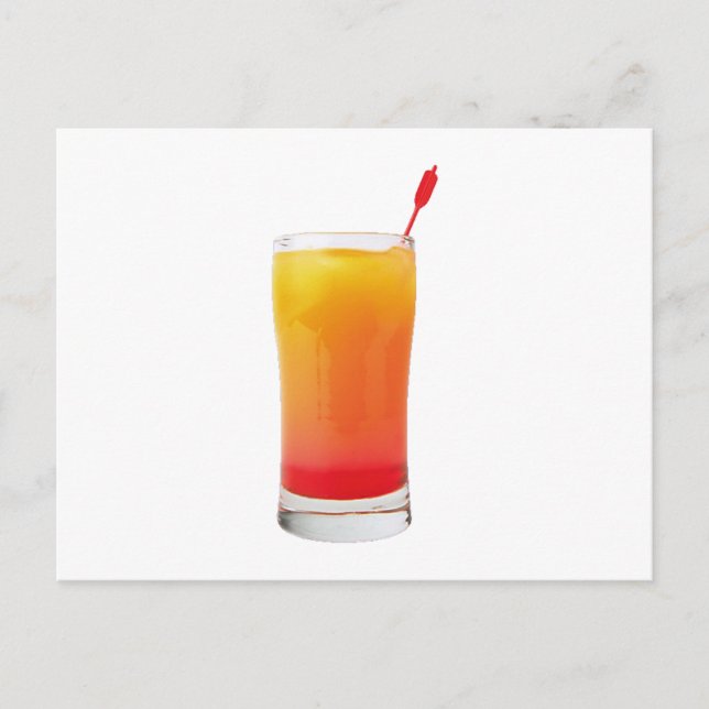 Cocktail Tequila Sunrise Vykort (Framsida)
