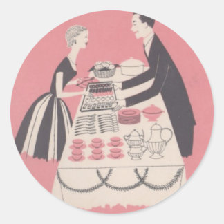 Cocktail-tid Runt Klistermärke