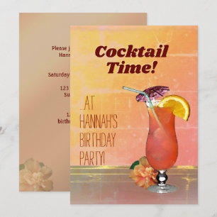 Cocktail Time! Bjuddagsinbjudan