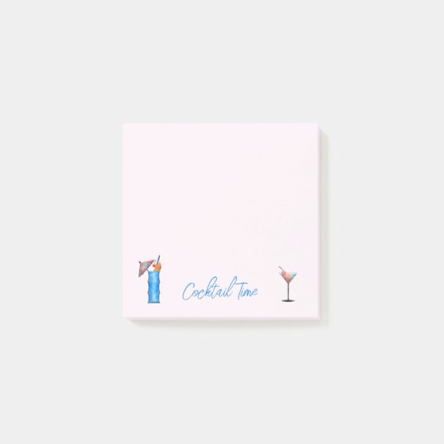 Cocktail Time Martini Tropical Slå Post-it Note Block (Framsida)