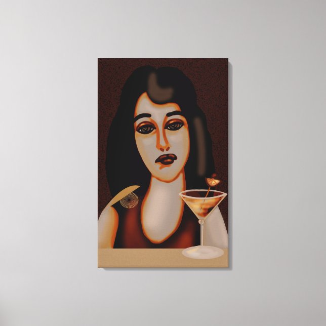 Cocktail-timme Canvastryck (Framsida)