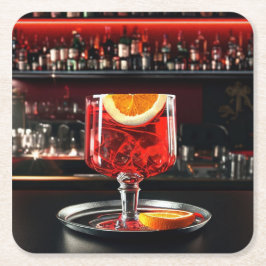 Cocktail Underläggs 02 Underlägg Papper Kvadrat
