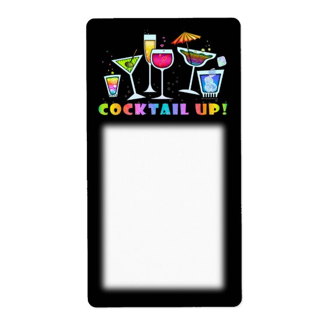 COCKTAIL UPP GLASEN AVERY ETIKETT FRAKTSEDEL (Framsidan)