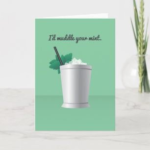Cocktail Valentine: Jag skulle röra till dig. Helgkort