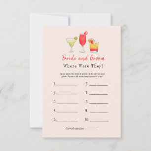 Cocktail "Var var de?"-Möhippa Inbjudningar