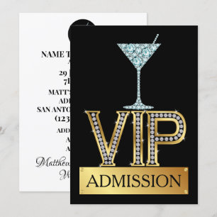 Cocktail VIP-mottagningsinbjudan Inbjudningar