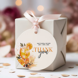 Cocktail Watercolor Bröllopsfest Gåvor Etiketter