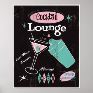 Cocktailbaraffisch Poster