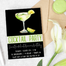 Cocktailfest, Margarita, Dryck, Födelsedagsfest Inbjudningar