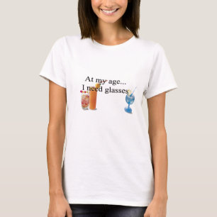 cocktailglas tee shirt