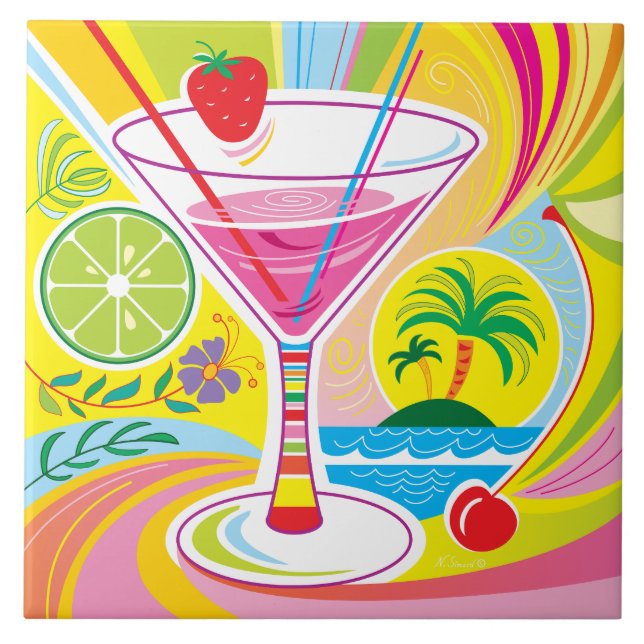 Cocktailö Kakelplatta (Framsidan)