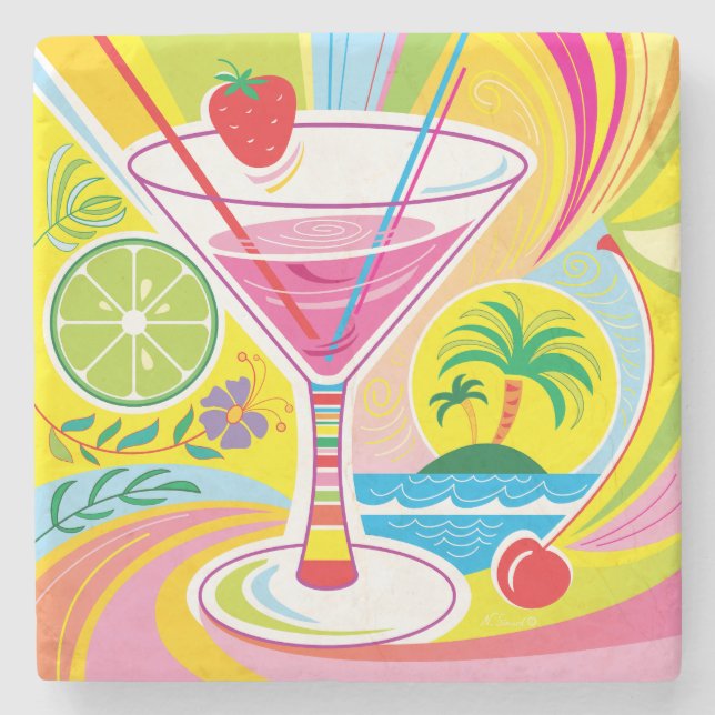Cocktailö Stenunderlägg (Framsidan)